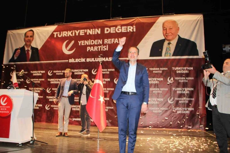 Yeniden Refah Partisi Genel Başkanı Fatih Erbakan Bilecik’te konuştu
