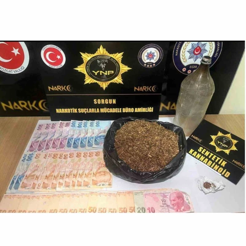Yozgat’ta uyuşturucu ticareti yapan 5 şüpheliden 1’i tutuklandı
