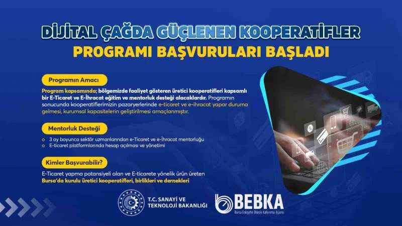 Kooperatifler, BEBKA’nın e-ticaret programıyla büyüyecek
