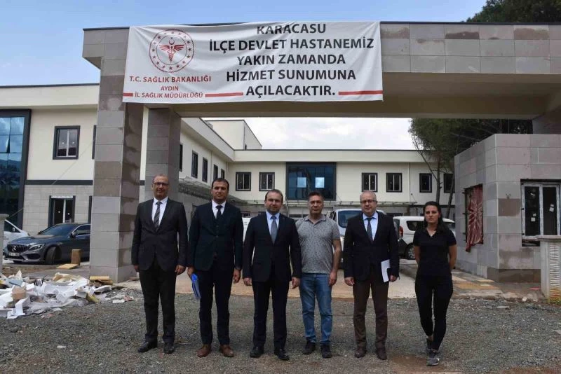 İl Sağlık Müdürü Şenkul yapımı süren hastane inşaatında incelemelerde bulundu
