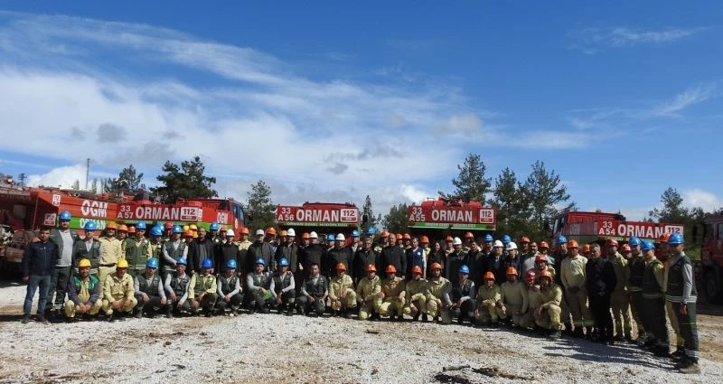Mersin’de yangın ekipleri işbaşı eğitimleri tamamlandı
