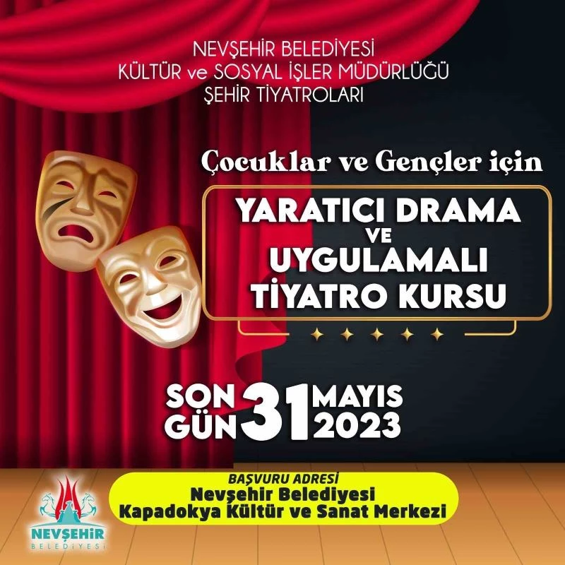 Nevşehir’de Tiyatro Kursu kayıtları başladı
