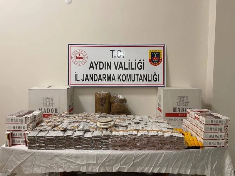 Aydın’da 35 bin 800 adet makaron ele geçirildi
