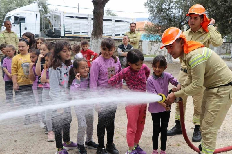 Ormancılardan okullarda yangın eğitimi
