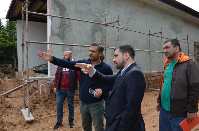 İl Müdürü Damkacı, sağlık merkezi binasının inşaatında inceleme yaptı
