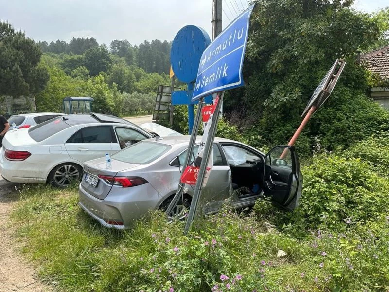Yalova’da trafik kazası: 2 yaralı
