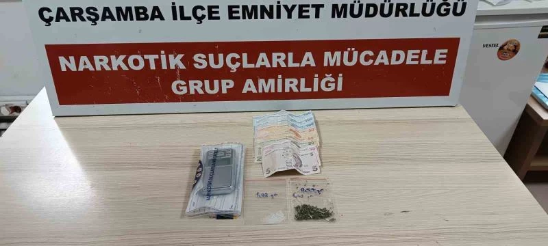 Çarşamba’da uyuşturucu baskını: 1 tutuklama
