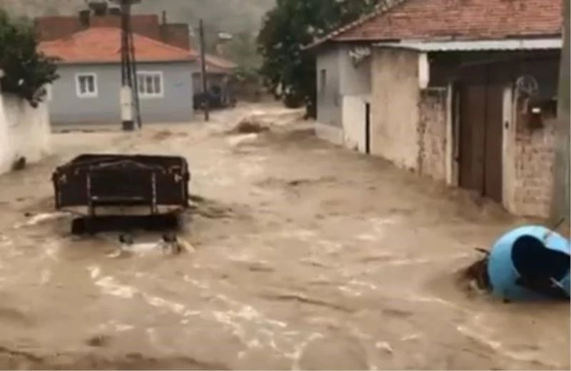 Koçarlı’da sel böyle geldi
