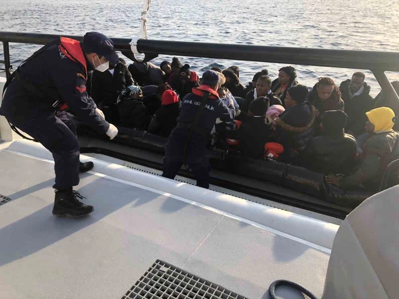 Aydın’da 83 düzensiz göçmen kurtarıldı
