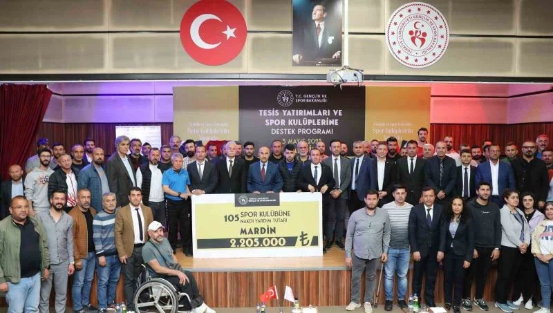 Mardin’de amatör spor kulüplerine 2 milyon 205 bin TL’lik destek
