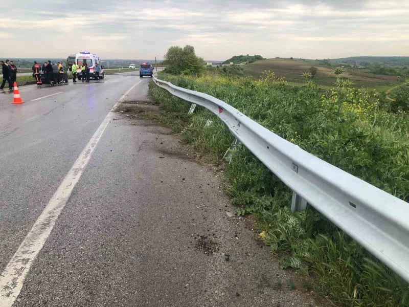 Uzunköprü’de trafik kazası: 2 yaralı
