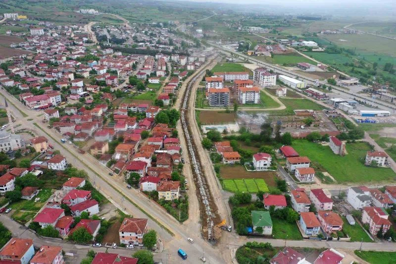 Erbaa kanal sokak projesi hız kesmeden devam ediyor
