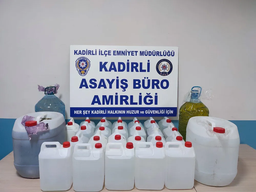 Osmaniye’de kaçak alkol operasyonu, 4 gözaltı, 1 tutuklama