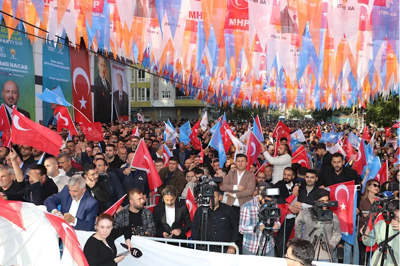 Cumhurbaşkanı Yardımcısı Yılmaz, AK Parti Yüreğir Seçim Koordinasyon Merkezi açılışında konuştu: