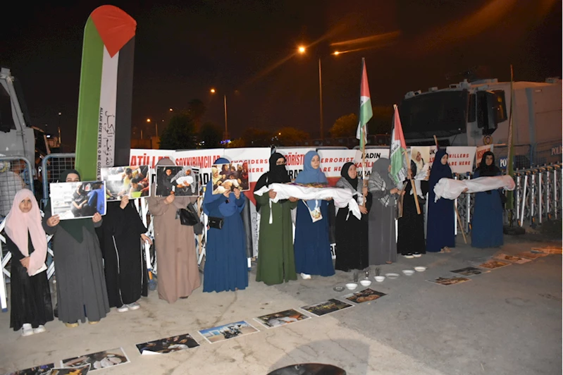 ABD Adana Konsolosluğu önünde Gazze