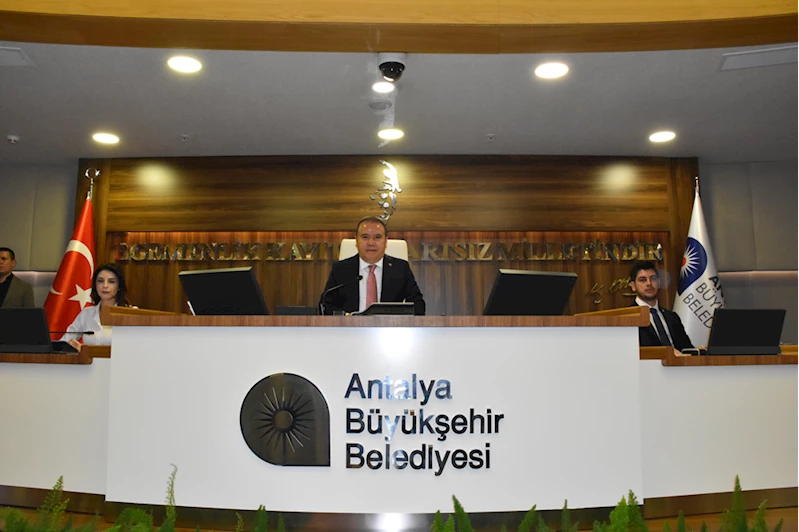 Antalya Büyükşehir Belediyesi Meclisi temmuz ayı toplantısı yapıldı