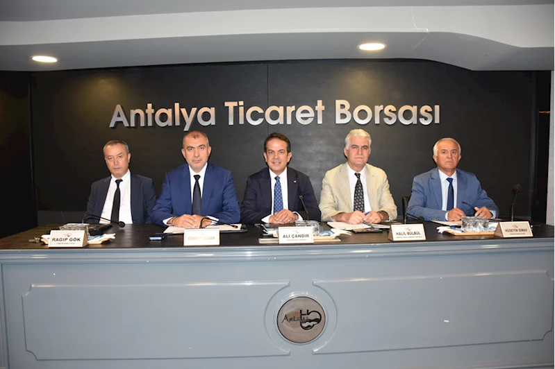 Antalya Ticaret Borsası Başkanı Çandır