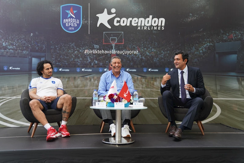 Anadolu Efes Spor Kulübü ile Corendon Airlines arasındaki sponsorluk anlaşması yenilendi