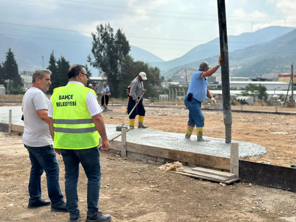 Bahçe Belediyesi Ek Hizmet Binası İnşaatı Devam Ediyor