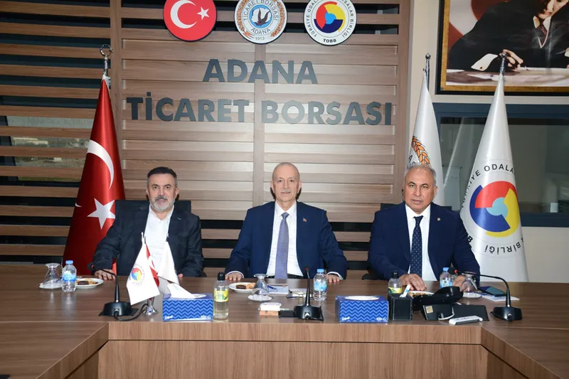 AK Parti İl Başkanı Tamer Dağlı, Adana Ticaret Borsasını ziyaret etti