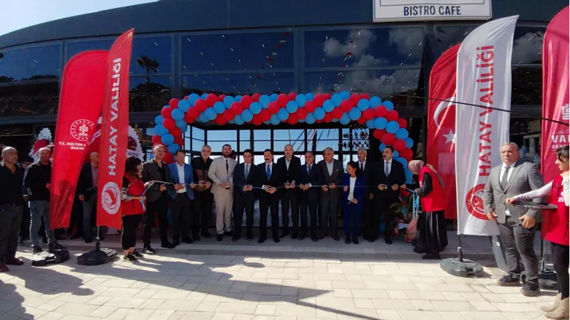 Samandağ ilçesinde restoran, kafe ve konaklama alanlarının olduğu tesis açıldı 