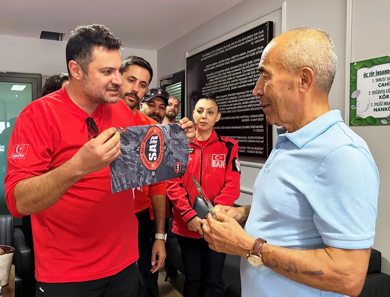 SAR Arama Kurtarma Derneği üyelerinden ANFAŞ Başkanı Bıdı