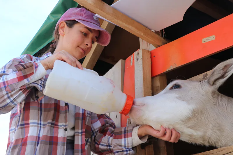 İş kazası geçiren çiftçi babanın en büyük destekçisi kızı oldu