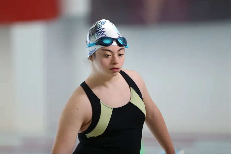 Down sendromlu yüzücü Ceylin Kurtoğlu