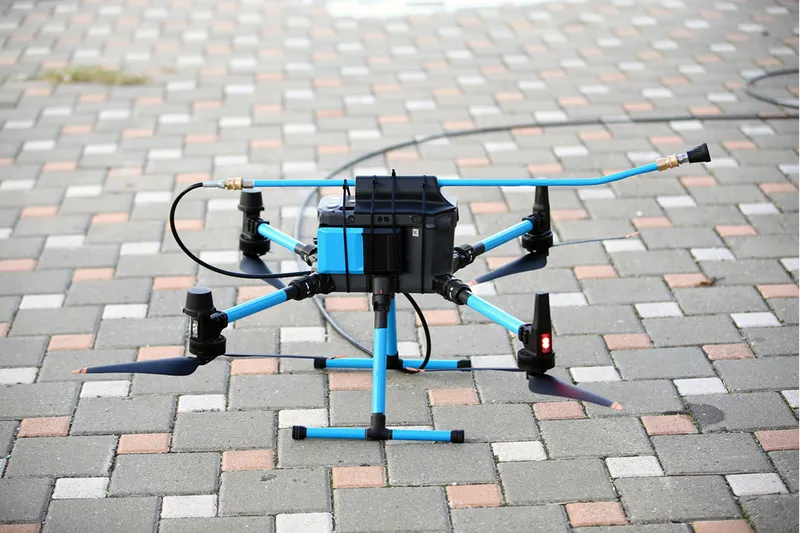 Binaların dış cephe temizliği dronla güvenli hale geliyor 