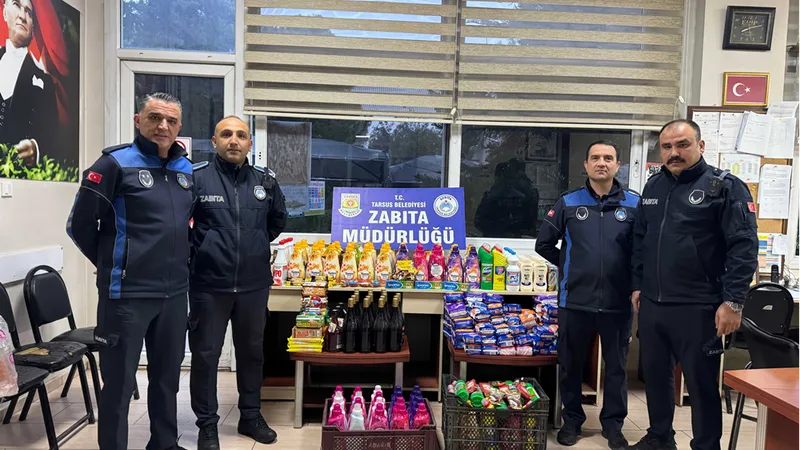 Tarsus ilçesinde gıda ve temizlik ürünü satan işletmeler denetlendi 