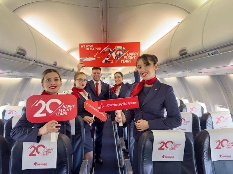 Corendon Airlines, 20. yaşını yolcularıyla gökyüzünde kutlayacak