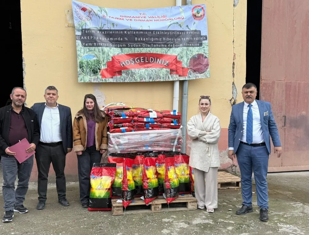 Osmaniye’de çiftçiye yem bitkisi tohumu desteği