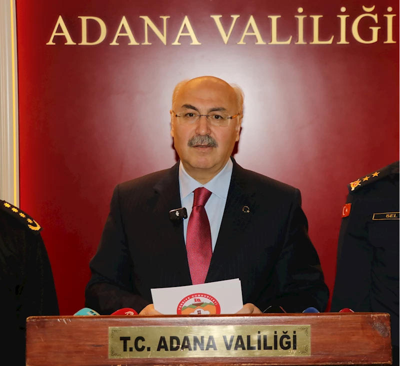 Adana Valisi Yavuz Selim Köşger, marttaki asayiş çalışmalarını değerlendirdi: