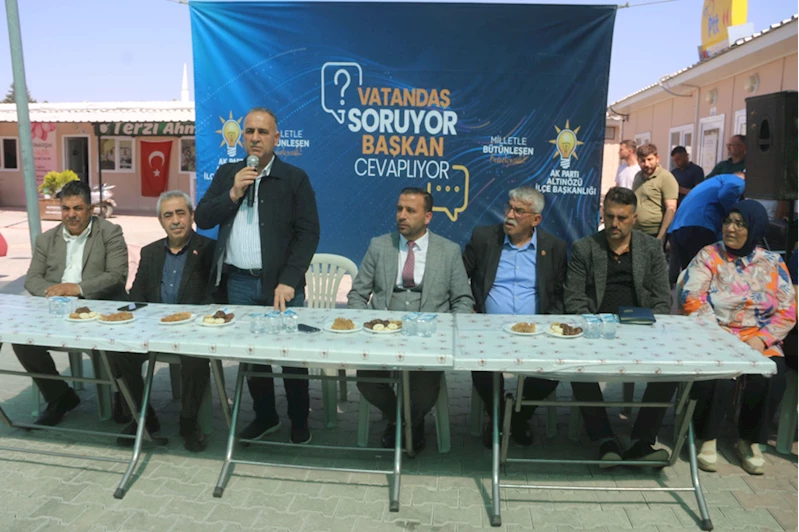 Altınözü Belediye Başkanı Rıfat Sarı, vatandaşlarla bir araya geldi 