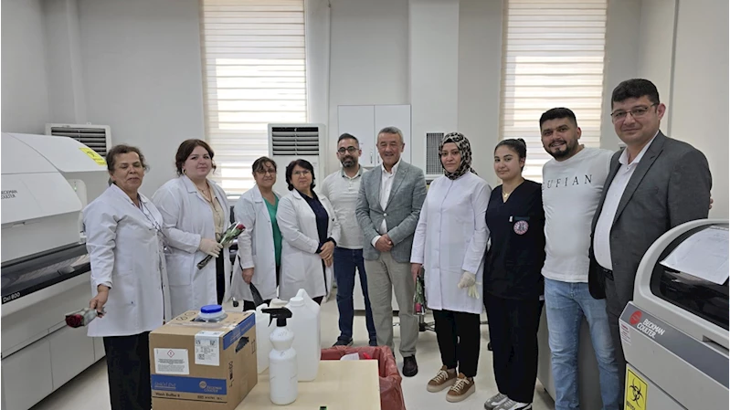 Sağlık-Sen Osmaniye Şubesinden laborantlara ziyaret 