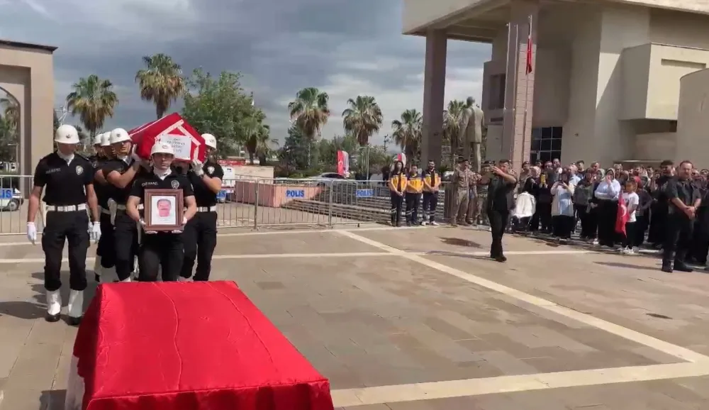 Osmaniye’de kalp krizi geçiren polis memuru için tören düzenlendi