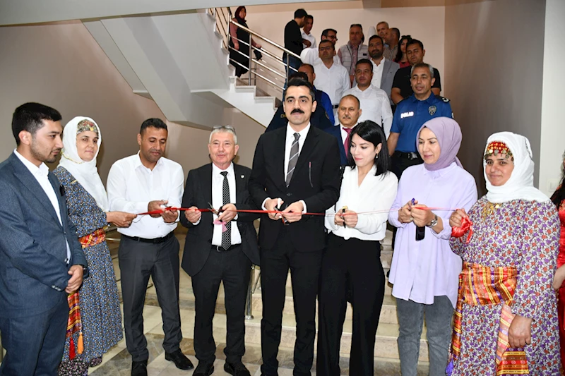 Gülnar Halk Eğitim Merkezinin yıl sonu sergisi açıldı  