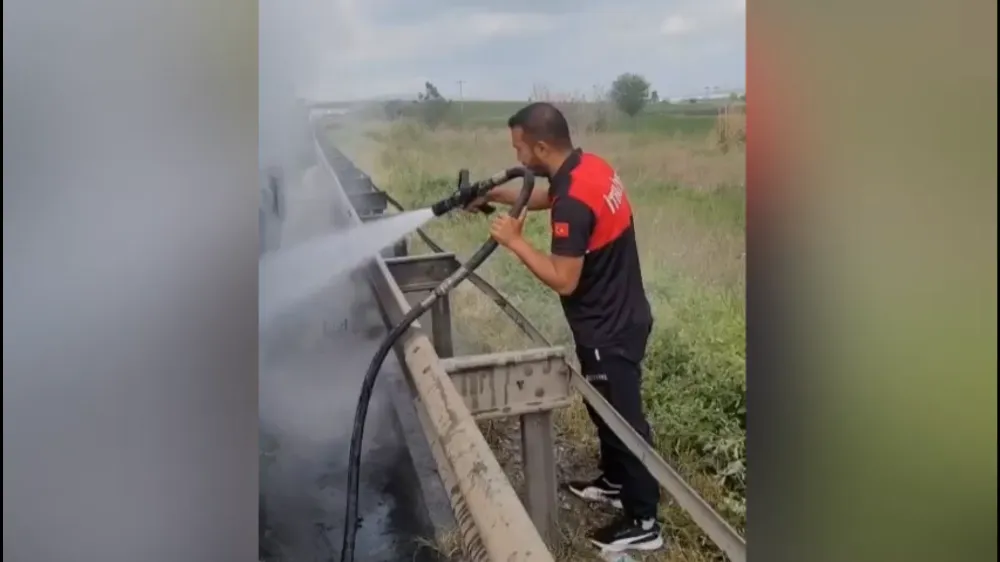 Osmaniye’de otoyolda korkutan tanker yangını