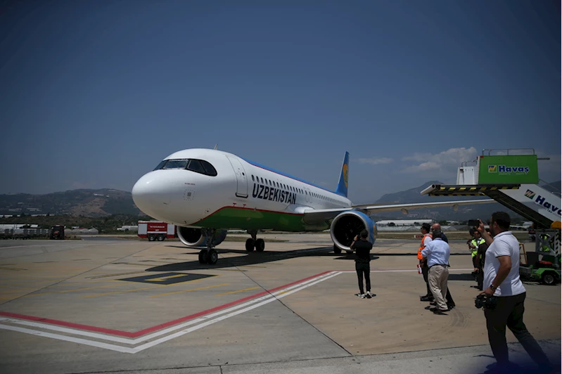Özbekistan-Gazipaşa charter uçuşları başladı