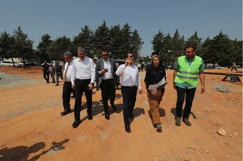 Vali Masatlı, yapımı süren sağlık merkezleri ile halk kütüphanesini inceledi