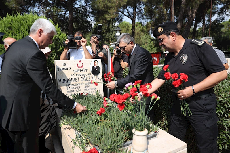 Antalya ve çevre illerde 15 Temmuz dolayısıyla şehit kabirleri ziyaret edildi