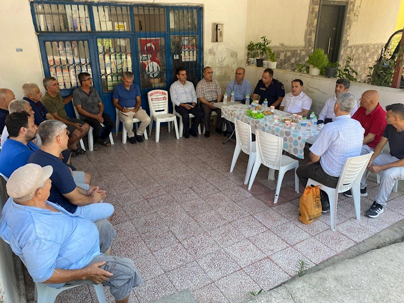 Anamur Kaymakamı Kemal Duru mahalle ziyaretlerini sürdürdü 