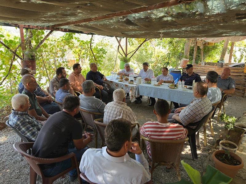 Anamur Kaymakamı Kemal Duru mahalle ziyaretlerini sürdürdü