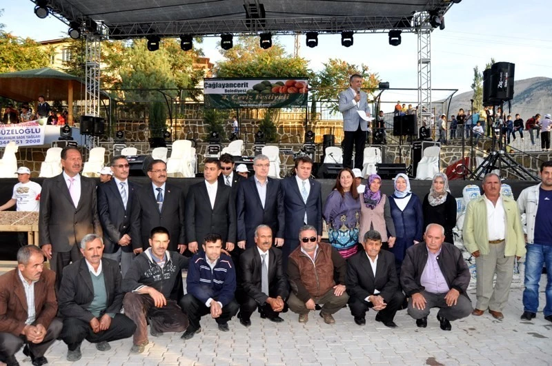 Çağlayancerit`te ceviz festivali yapıldı