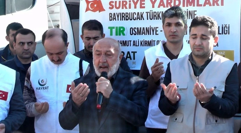 Hayrat Vakfı temsilciliğinden Bayırbucak Türkmenlerine yardım