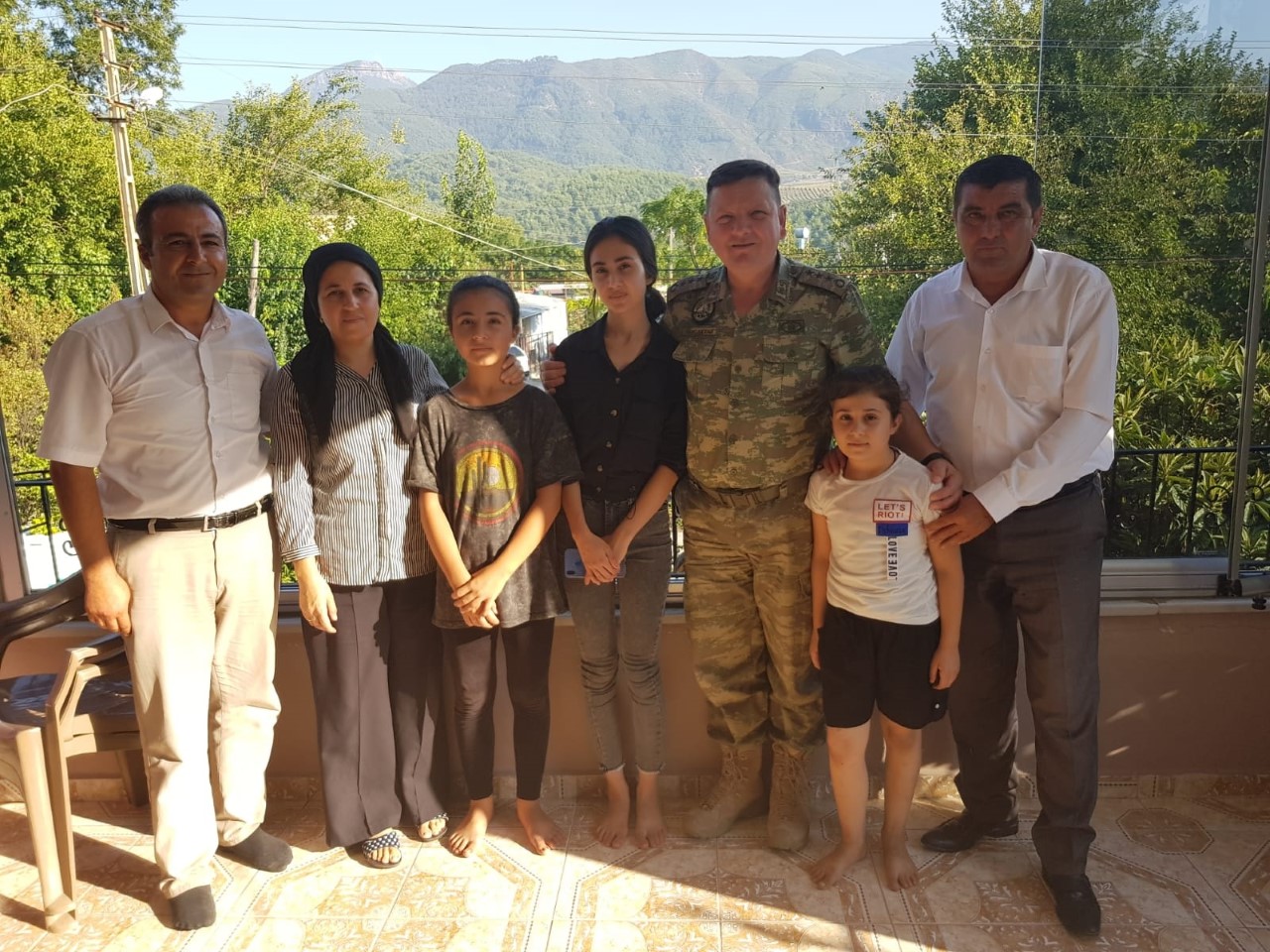 Albay Sancaktar`dan şehit ailelerine ziyaretler