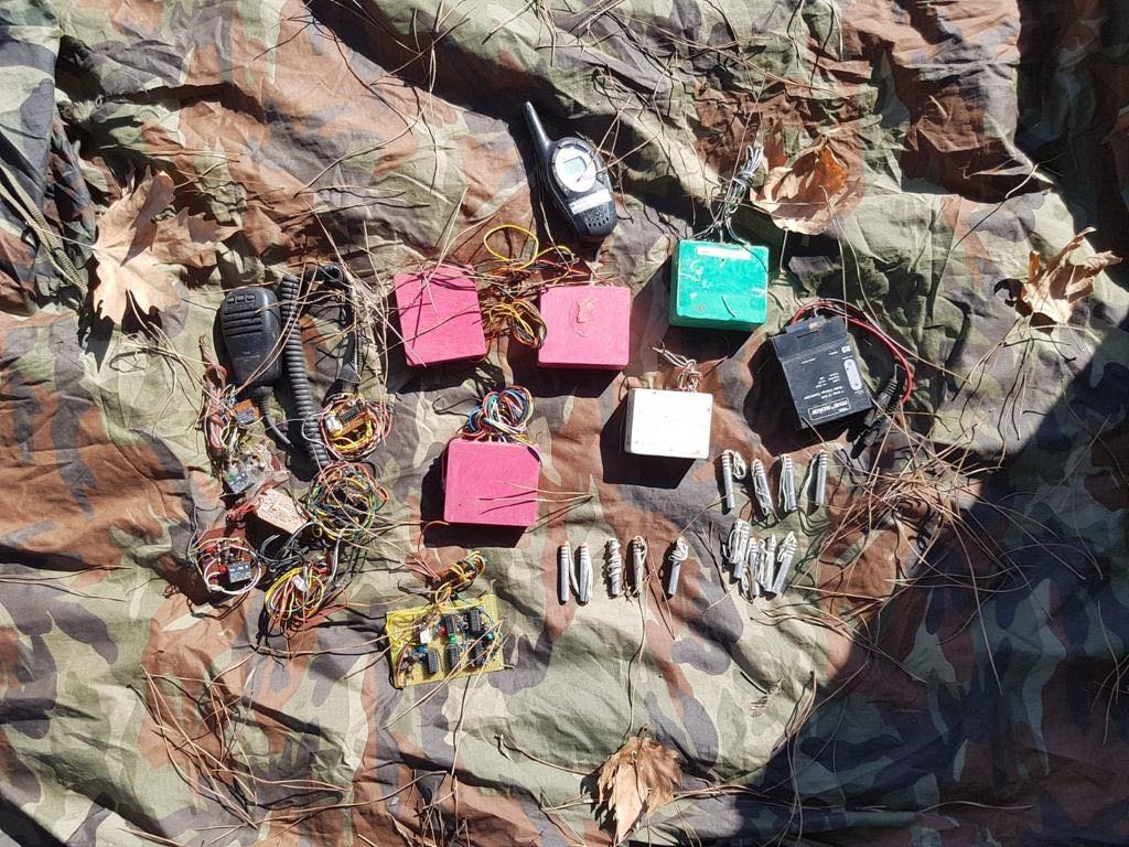 Amanoslarda PKK ait el yapımı bomba malzemesi yakalandı