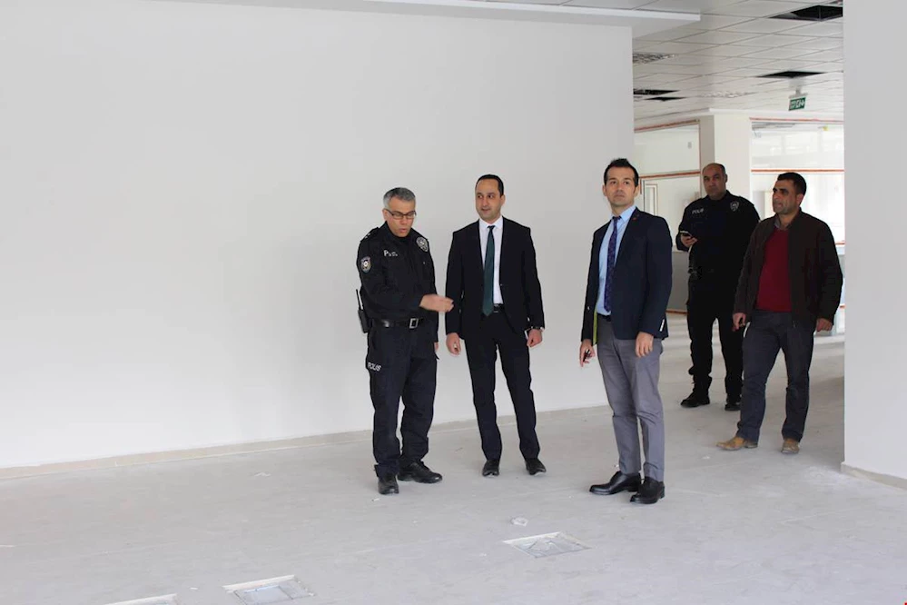 Düziçi Kaymakamı Almalı, inşaatları inceledi