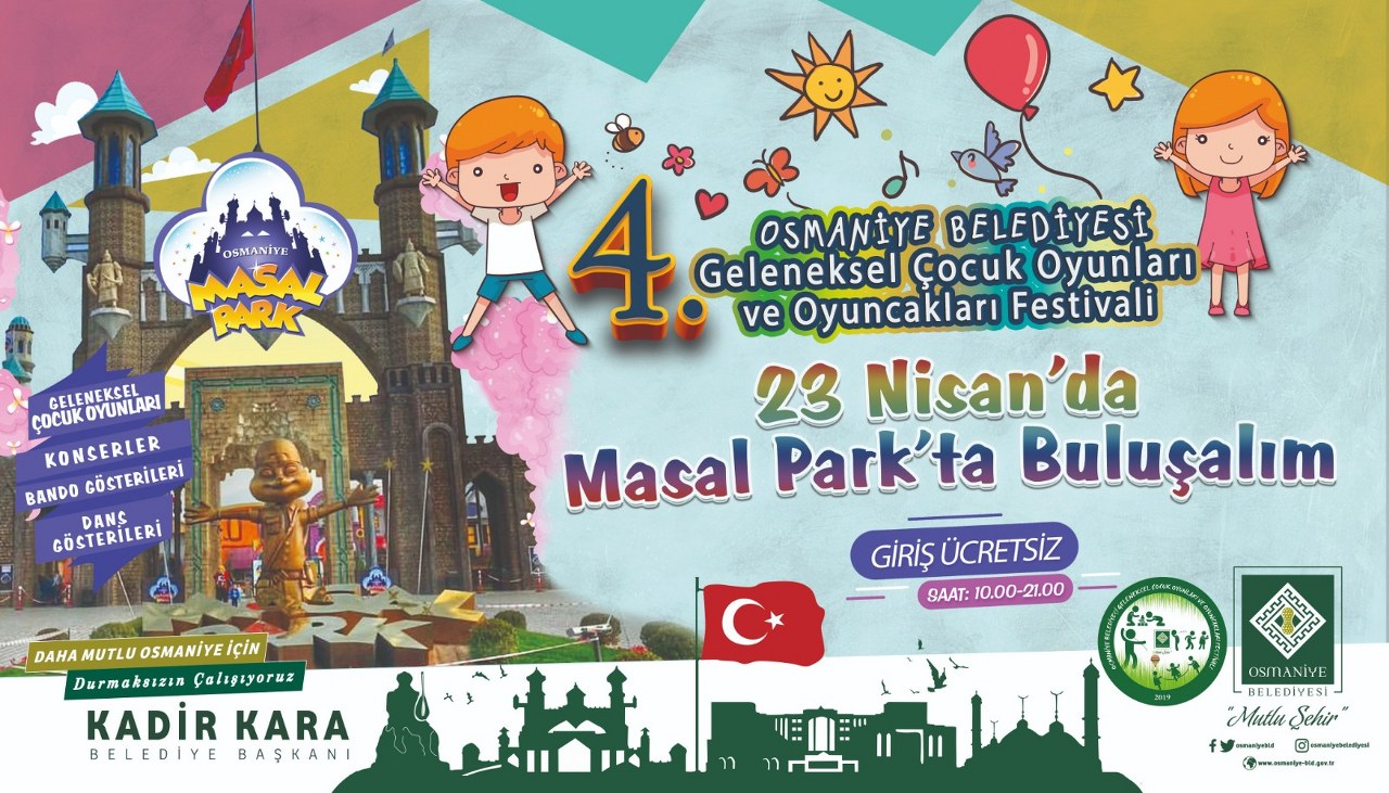 Geleneksel Çocuk Oyunları Festivali 23 Nisan?da Masal Park?ta Yapılacak